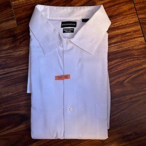 Dress White Shirt, French Cuffs, Egyptian Cotton, Non-Iron, 19 34/35 Rochester